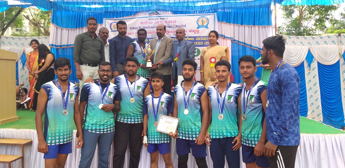 Karnataka state law university intercollegiate volleyball men tournament cum blue selection trails 2019-20